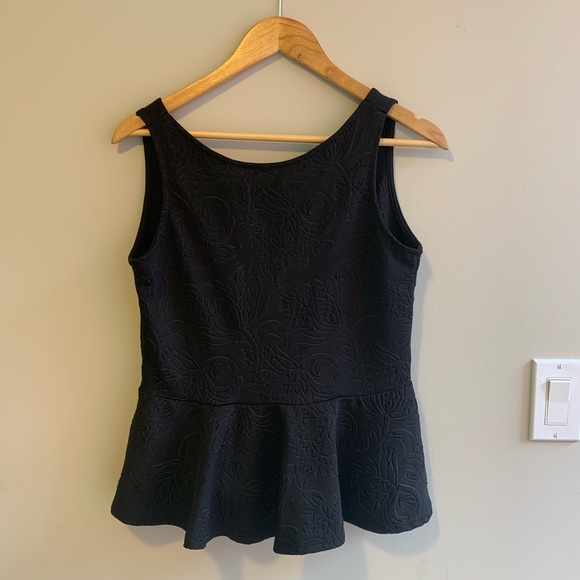 Extra 50% off! Black Peplum Backless Top - Picture 1 of 2